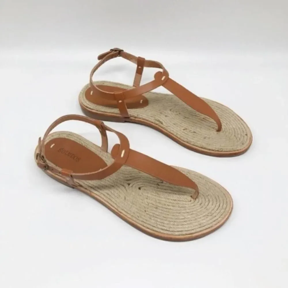 SOLUDOS Classic Leather Thong Sandals